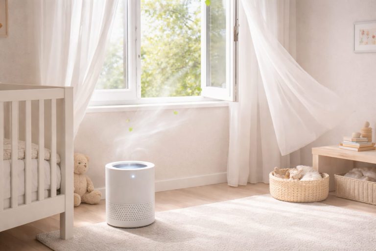 Aérer la chambre de bébé en hiver